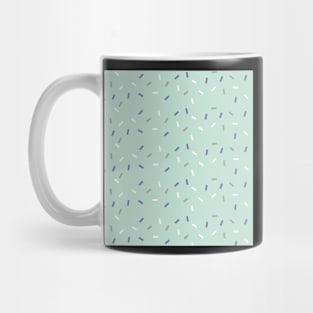 Blue Confetti Pattern Mug